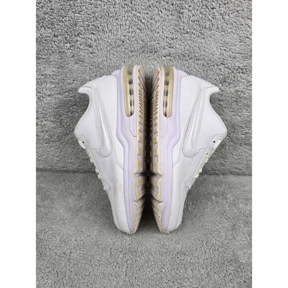 Nike Air Max LTD 3 Triple White Mens Size 8 Leather Running Shoes 687977-111 main image 6
